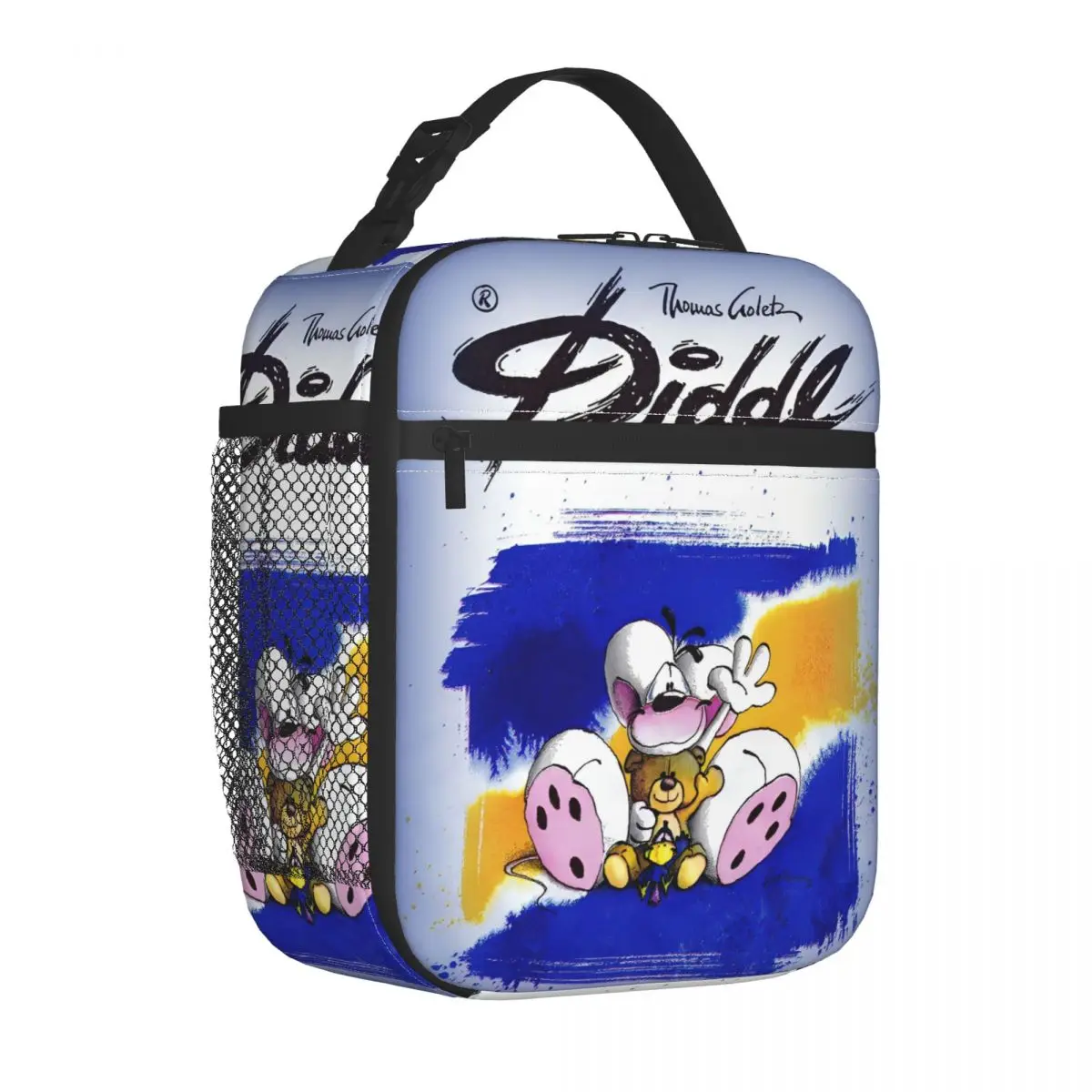 D-Diddles لطيف الكرتون معزول أكياس الغداء حاوية الغداء الكبيرة حقيبة للحفاظ على البرودة حمل علب الاغذية كلية نزهة بينتو الحقيبة #2