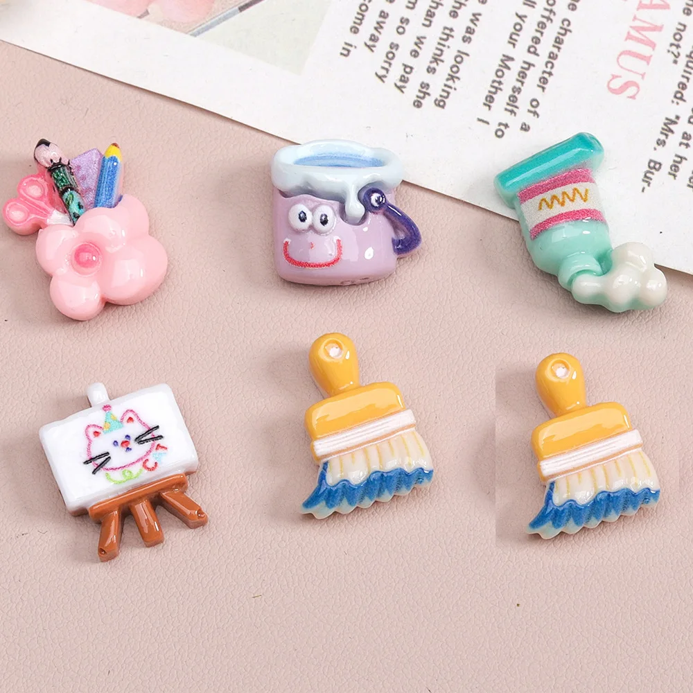 10pcs Mini Kawaii Cartoon toothpaste Flat Back Cabochons Scrapbook Diy Party Hairpin Accessories Home Decoration Craft