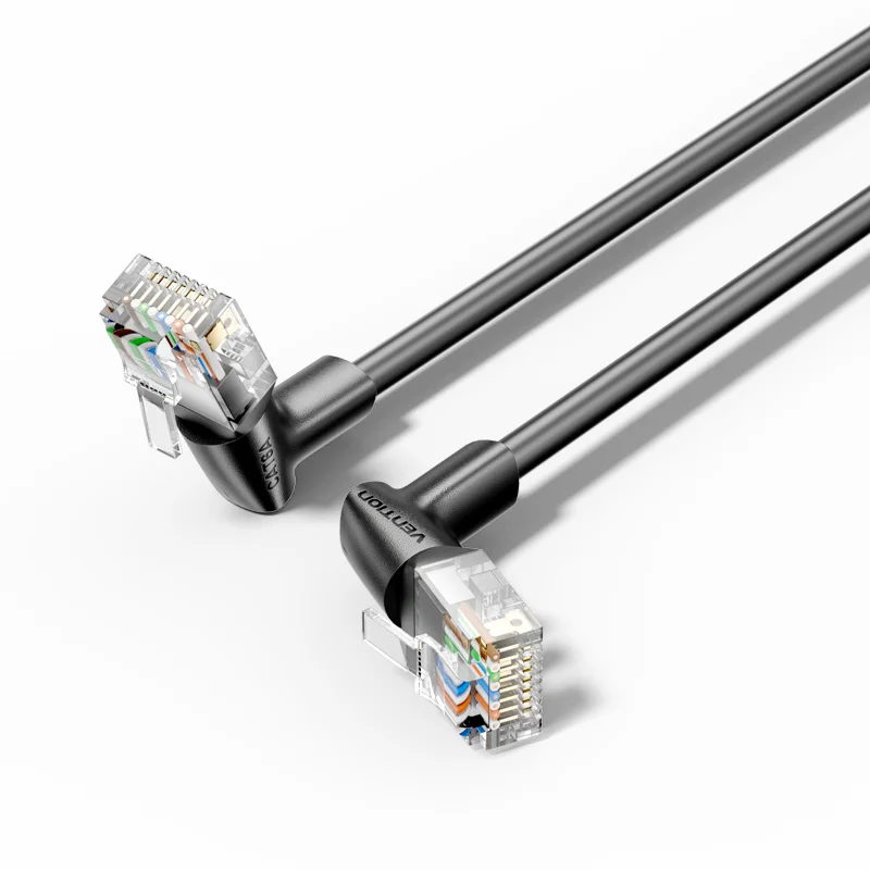 Câble Ethernet Vention Ultra Cat6A 10 Gbit/s LAN 90/360 ° Câble réseau haute vitesse rotatif pour PC PS5 Xbox routeur câble RJ45