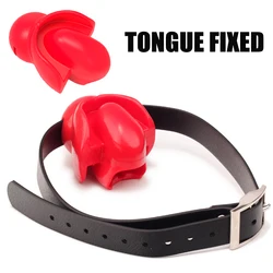 Tongue Fixed Sex Toys For Couples Erotic Oral Latex Mouth Plug Safe Latex Adult Games Fetish Bondage Open Mouth