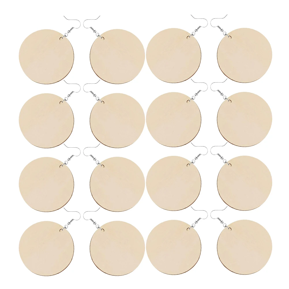 

1 set Wooden Blanks Set Natural Unfinished DIY Craft Supplies Wooden Earrings Blank Jewelry Making Accessories