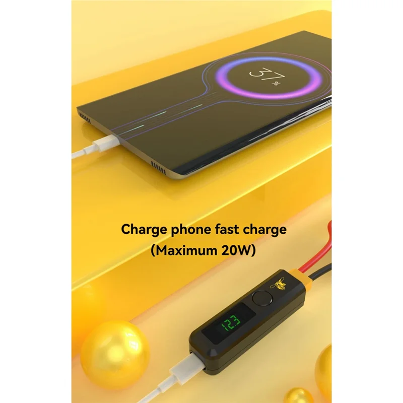 ABDE-For Speedybee Goggles BEC 20W Fast Charging Supports 3-6S For DJI G2 V2 Goggles FPV Drone Quadcopter