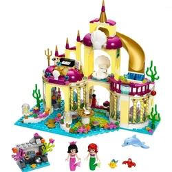 Kawaii Princess Magical Castle Set Little Mermaid Frozen Elsa Building Block Puzzle Toy Exercise Hand Brain Coordination For Kid