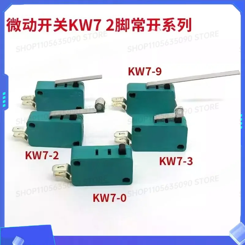 Micro Switch KW7-0/KW7-1/KW7-2/KW7-3/KW7-9 Welding Machine Switch 2-Pin Normally Open Series, Copper Contact