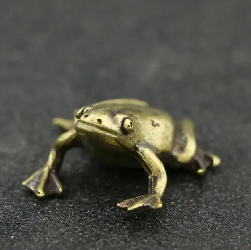 

Copper Mini frog pocket ornament
