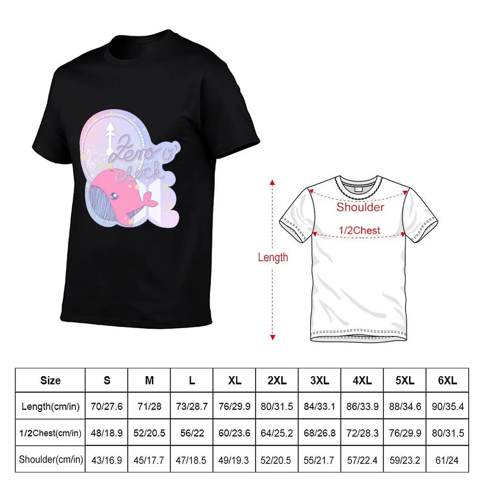 Zero O ’Clock T-Shirt Blouse cotton graphic tees t shirt for men