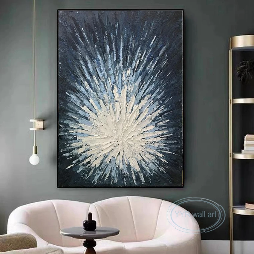 

Light Luxury Art Oil Painting 100%Handmade Abstract Novel Texture Canvas Mural Living Room Bedroom Porch Hotel Decoration Poster