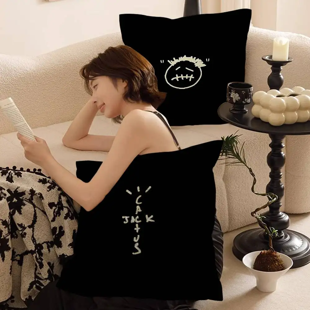 T-Travis S-ScottS Pillow Gift Home Office Decoration Pillow Bedroom Sofa Car Cushion CoverPillow Case