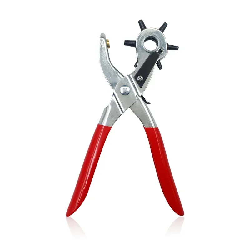Leather Belt Hole Punch Plier Eyelet Puncher Revolve Sewing Machine Bag Setter Tool Watchband Strap Household leathercraft image 2