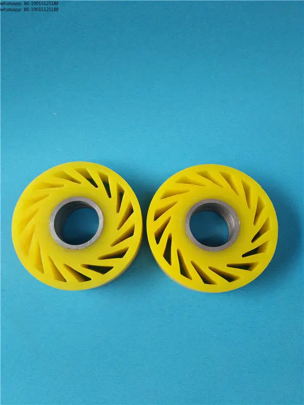 Export direct sales Carton machinery accessories polyurethane sun wheel paper wheel dragon boat rubber wheel 10 a pack