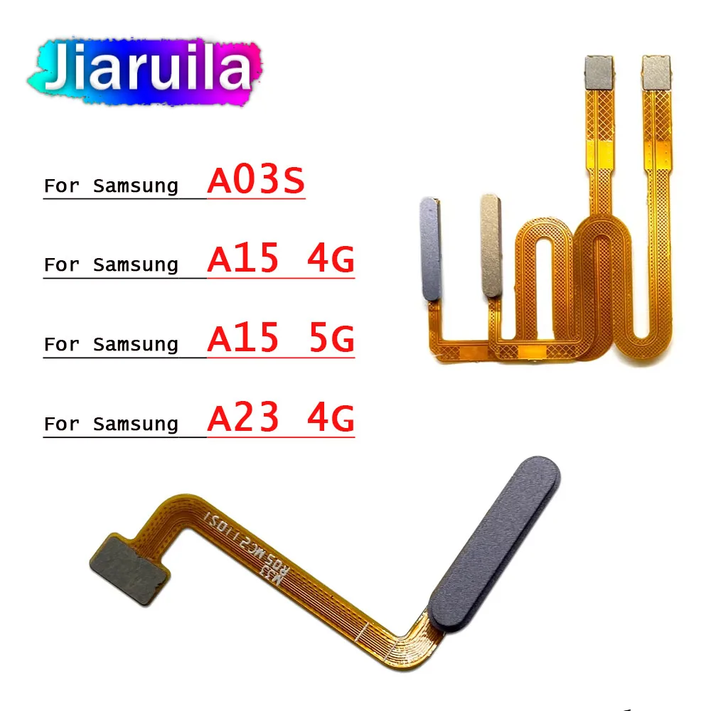 Home Side Power Button Touch ID fingerprint Finger Sensor Scanner Flex Cable For Samsung A03S A15 5G A23 4G