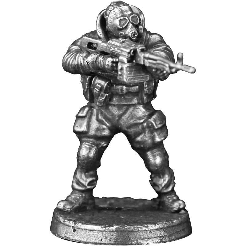 Cupronickel gra planszowa kawałek metalowe figurki nowoczesny wojna Model żołnierza kreatywna miniaturowa ozdoba akcesoria zabawki
