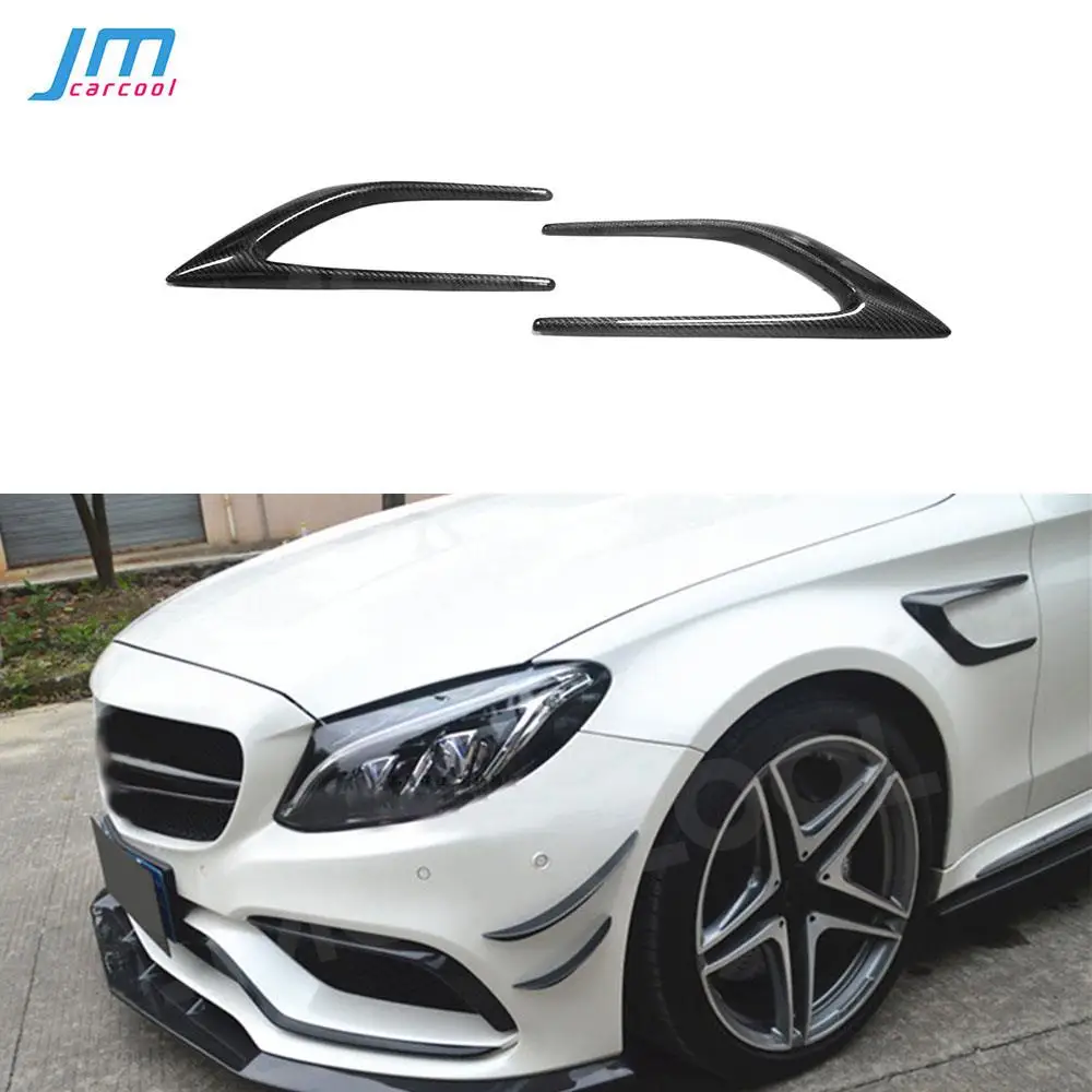 

C Class Carbon Fiber Side Bumper Trims Fender Vents for Mercedes Benz W205 C63 AMG C200 C260 C300 Sedan Coupe 2015-2017