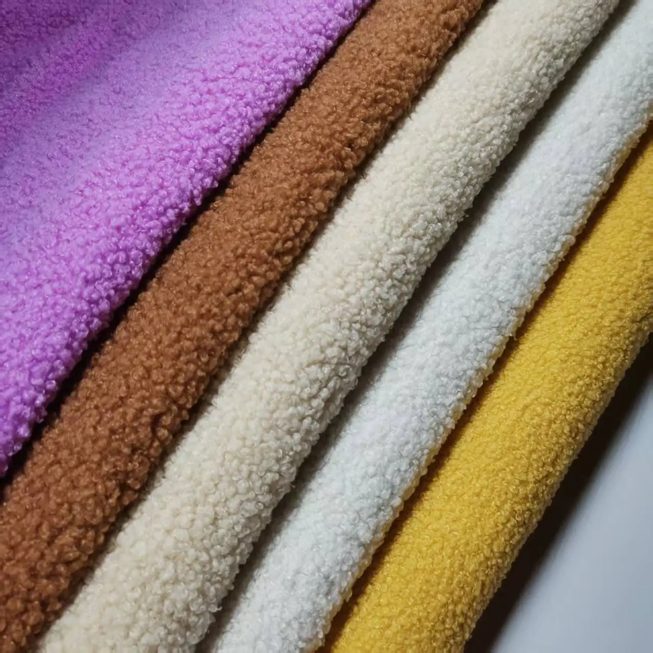 Teddy Fleece Polyester Fabric Lamb Cashmere Soft Granular Plush DIY Handmade Sewing Material Clothing Toy Tissue