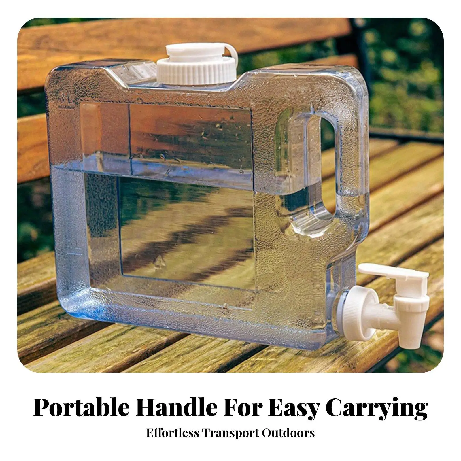 Carrying Handle Bucket Food Grade Water Container 3 Liter Portable Dispenser with Spigot for Home Event Outdoor view 6