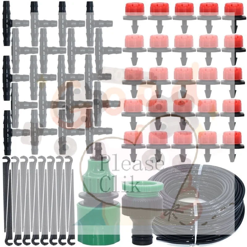【HG】5-50M Outdoor Cooling Mist Irrigation Kit Brass Atomizer Nozzles Water Tube For Garden Patio Greenhouse Water Spraying