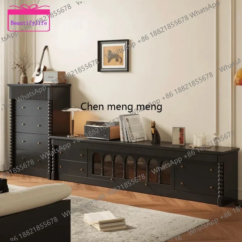 YL  Retro Coffee Tv Stands Wood Nordic Movies Designer Tv Table Luxury Display Mid Century Storage Suporte Para Tv Italian Furn