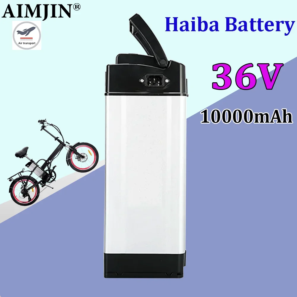 HaiBa 36V Ebike Battery Pack 10000mAh For Shengmilo MX20 Folding Fat Tire Snow Bike Electric Bicycle