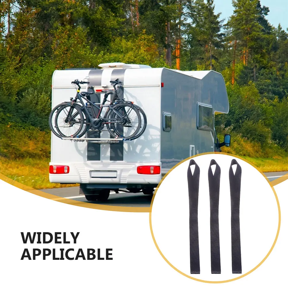 

4pcs Black 32cm Motorcycle Tie Down Straps Heavy Duty Nylon Cargo Hooks Polyester Bikes Scooters Secure Binding Straps