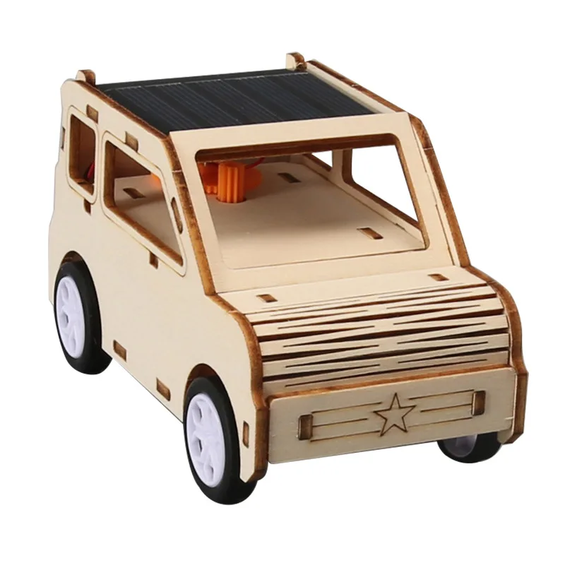 ชุดประกอบรถยนต์พลังงานแสงอาทิตย์ DIY สำหรับนักเรียน ทดลองวิทยาศาสตร์ ของเล่นเสริมการเรียนรู้