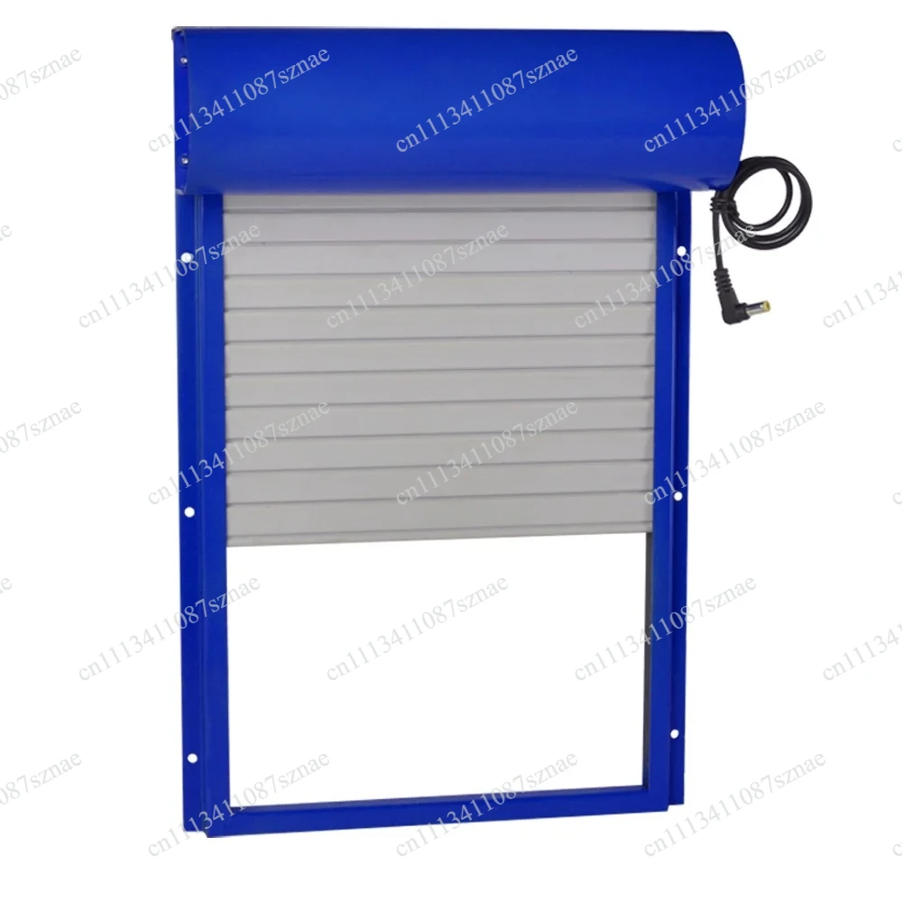 Solar Automatic Chicken Coop Door, Metal Rolling Curtain Poultry Door with Timer