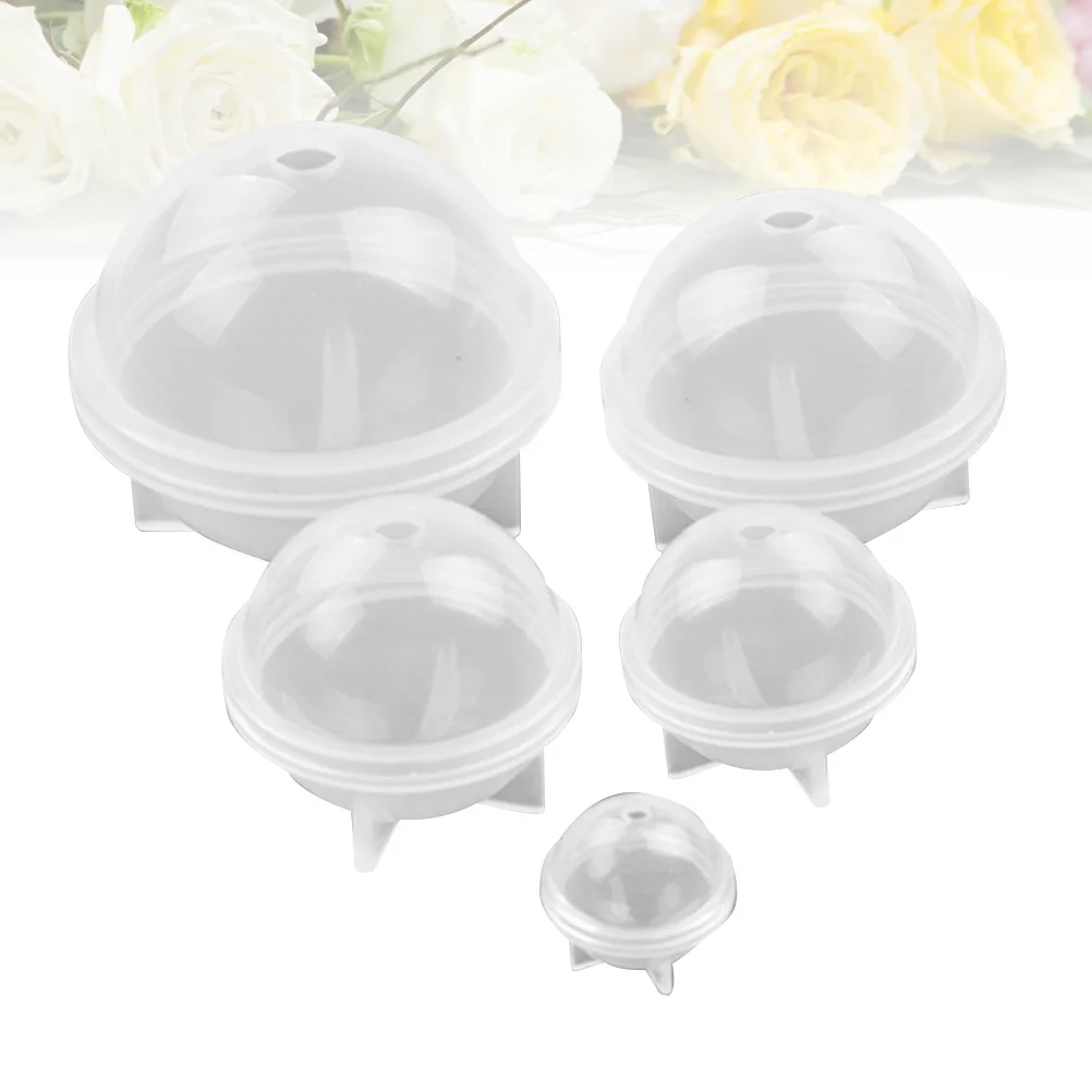 

5pcs Silicone Mold Round Shape 2Cm 3Cm 4Cm 5Cm 6Cm High Mirror Surface Hemisphere For Ice Cube Baking Craft Jewelry Making Dried