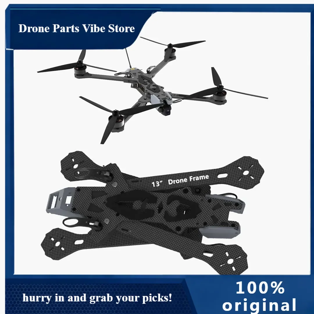 

AP13-Inch Carbon Fiber Arm Thickness 5mm Dr-one Rack 140km Per Hour FPV Dr-one Frame Kit for RC FPV Freestyle RC Dr-one