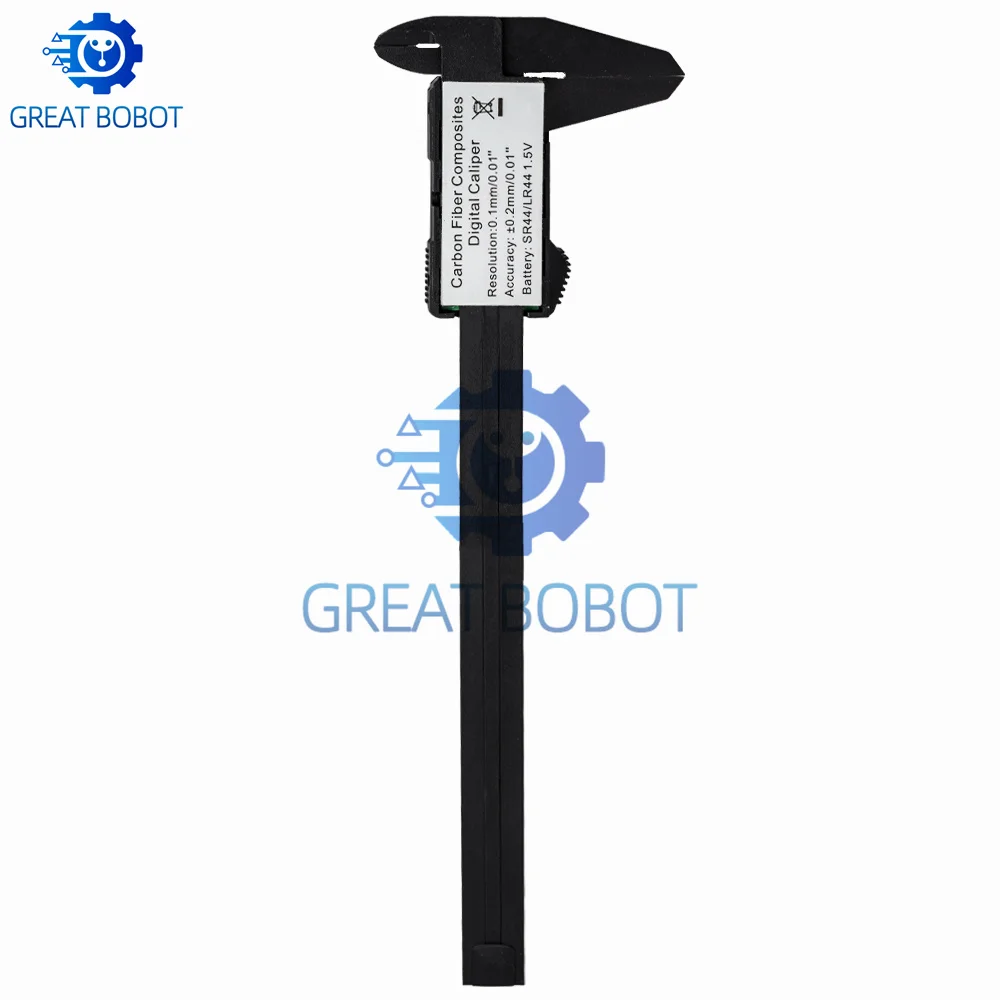 1PC BS New Arrival LCD Digital Vernier Caliper: 150mm (6 Inch) Carbon Fiber Precision Measuring Gauge