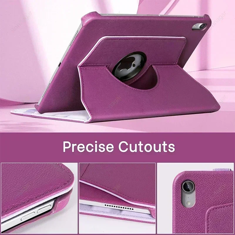 Para iPad 10.a generación funda 2022 8a 9a 7a 10,2 para iPad Pro 11 Air 5 4 3 Mini 6 4 5 iPad 2 3 5a 6a 9,7 funda giratoria 360