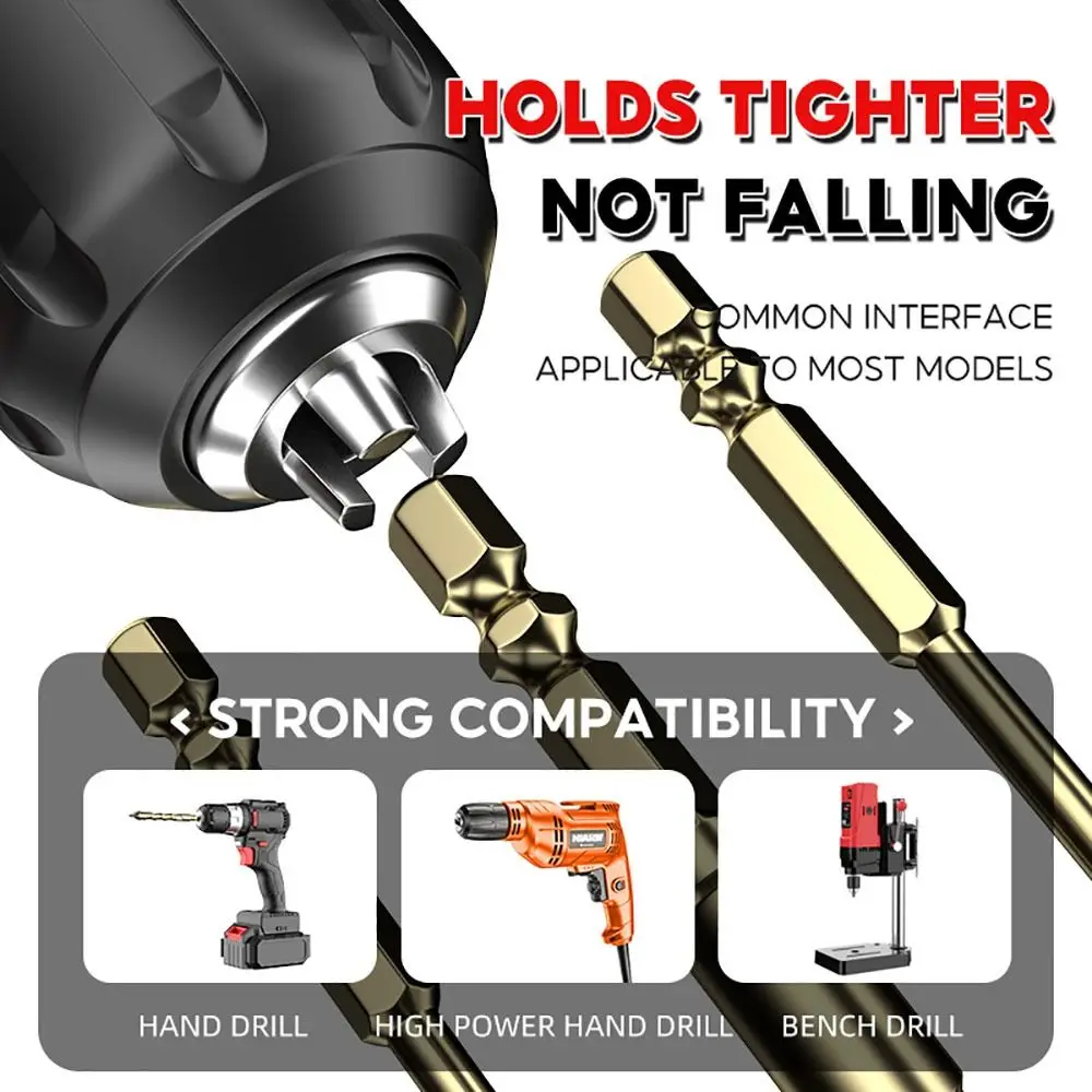 1Pcs Hole Opener Cross Hexagon Tile Drill Four-edged Multifunctional Cross Tile Drill Bit Concrete 3-12mm Alloy Drill Bit