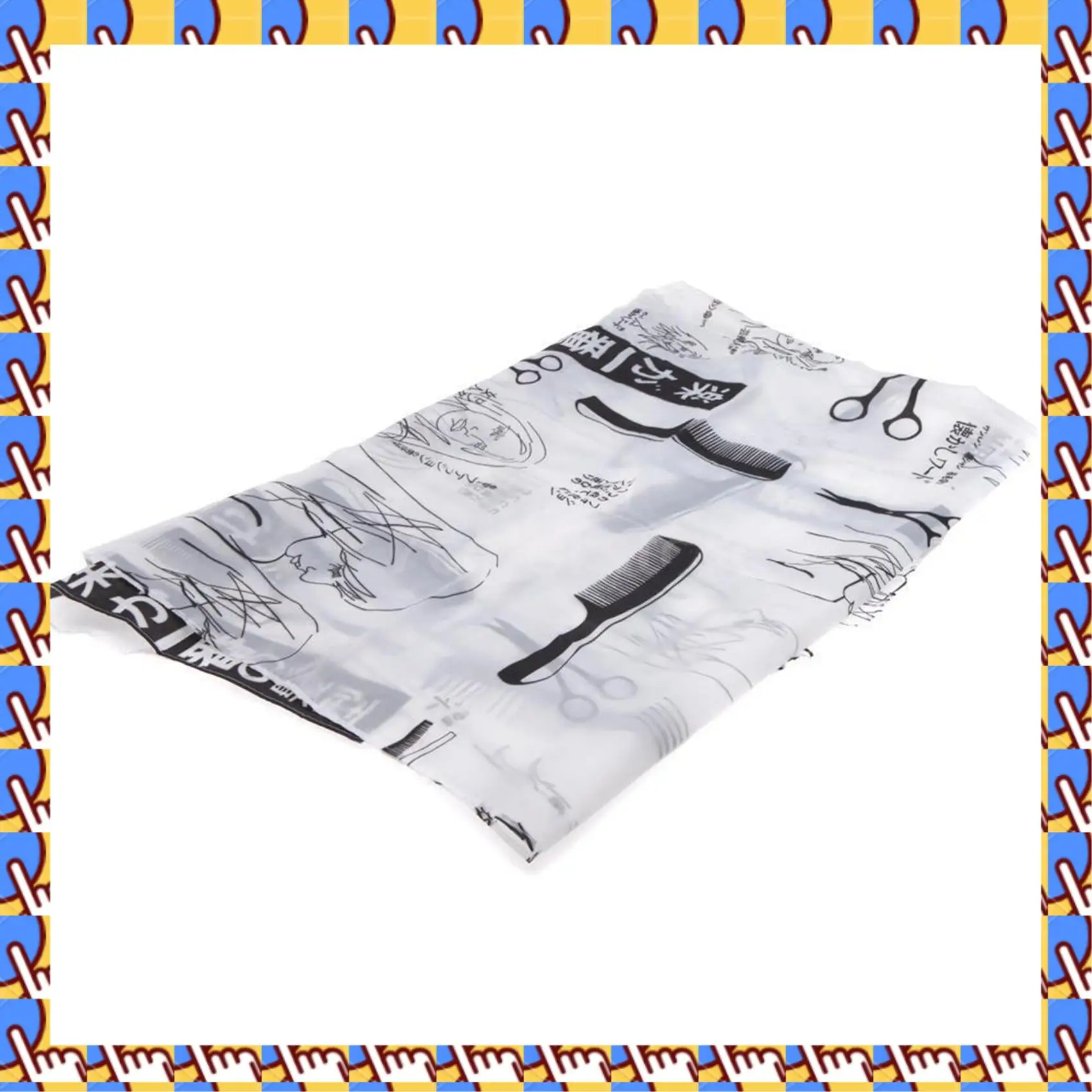 A20M 2X salón de adultos bata de peluquero capa peluquería corte de pelo paño negro