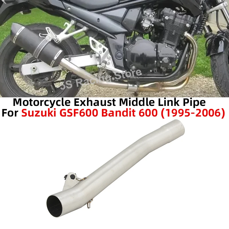 

Slip On For Suzuki GSF 600 Bandit 600 1995 - 2006 Motorcycle Exhaust Escape Middle Link Pipe Connect 50.8MM Muffler Moto