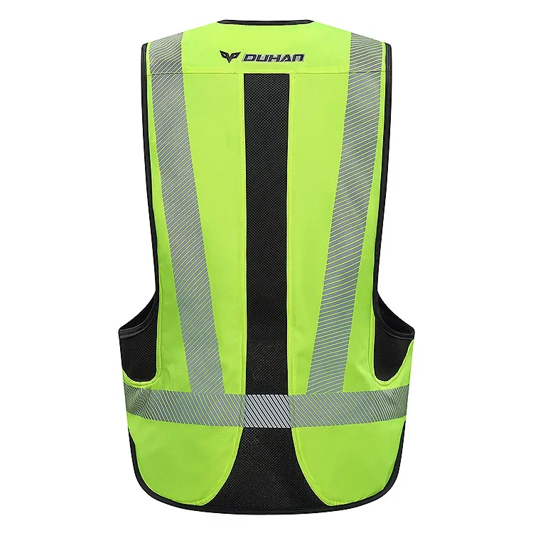 DUHAN Hi Vis  Moto Airbag Sleeveless Jacket Inflatable Motorcycle Vest Air bag