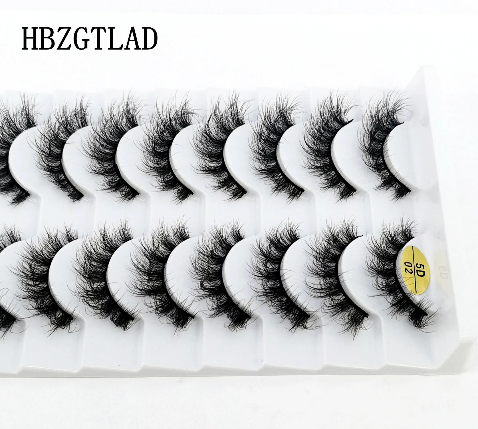 Wholesale Reusable 10 Pairs 3D Faux Mink Volumes Fake Lashes Kit Soft Fluffy Natural Long False Eyelashes Extensions For Beauty