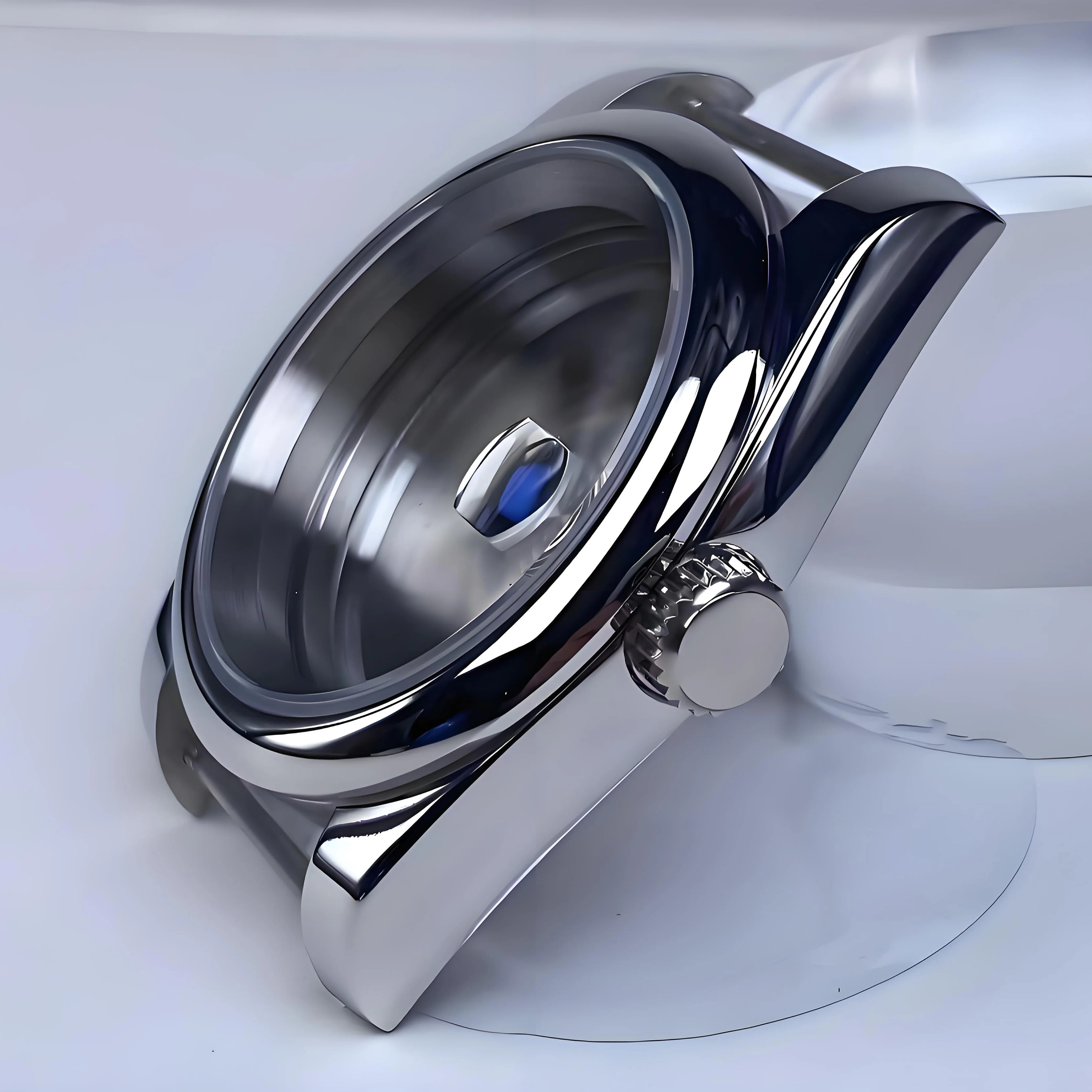 39mm NH35 Watch Case Sliver Stainless Steel  Bracelet Sapphire Glass For NH35 NH36 Movement Modification Watch Case