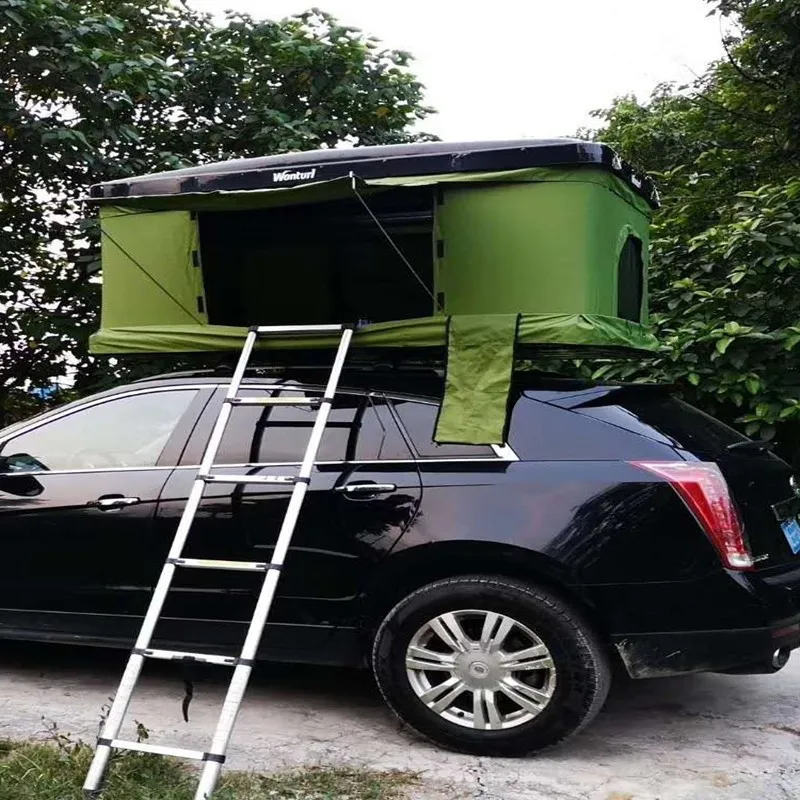 2.15 * 1.3 * 1.05m Factory Outdoor Roof Dressing Tent Outdoor Self-driving Tour SUV Car Fully Automatic Double Car Camping Tent