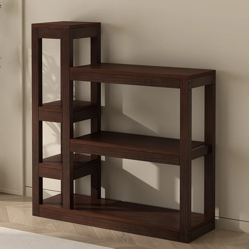 

Solid wood flower stand, fish tank shelf, home living room floor rack
