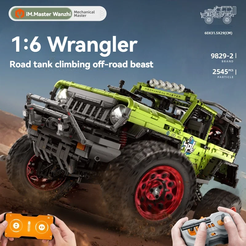 Technical Car APP Remote Control 1:6 Climbing Buggy Building Blocks Off-road Vehicle Bricks Toys For Boys Sets Moc Model Gifts