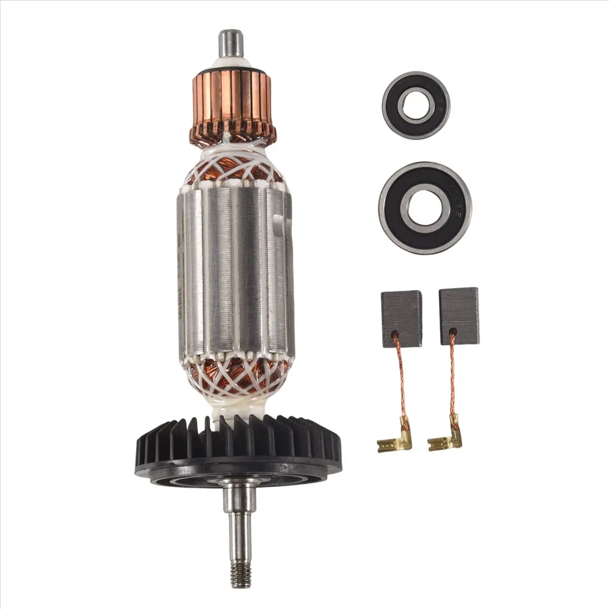 

(AIMA) Angle Grinder Armature Rotor for Makita 9553NB 9553HB N 9555 Rotor with Bearing 607 Angle Grinder Rotor Accessories