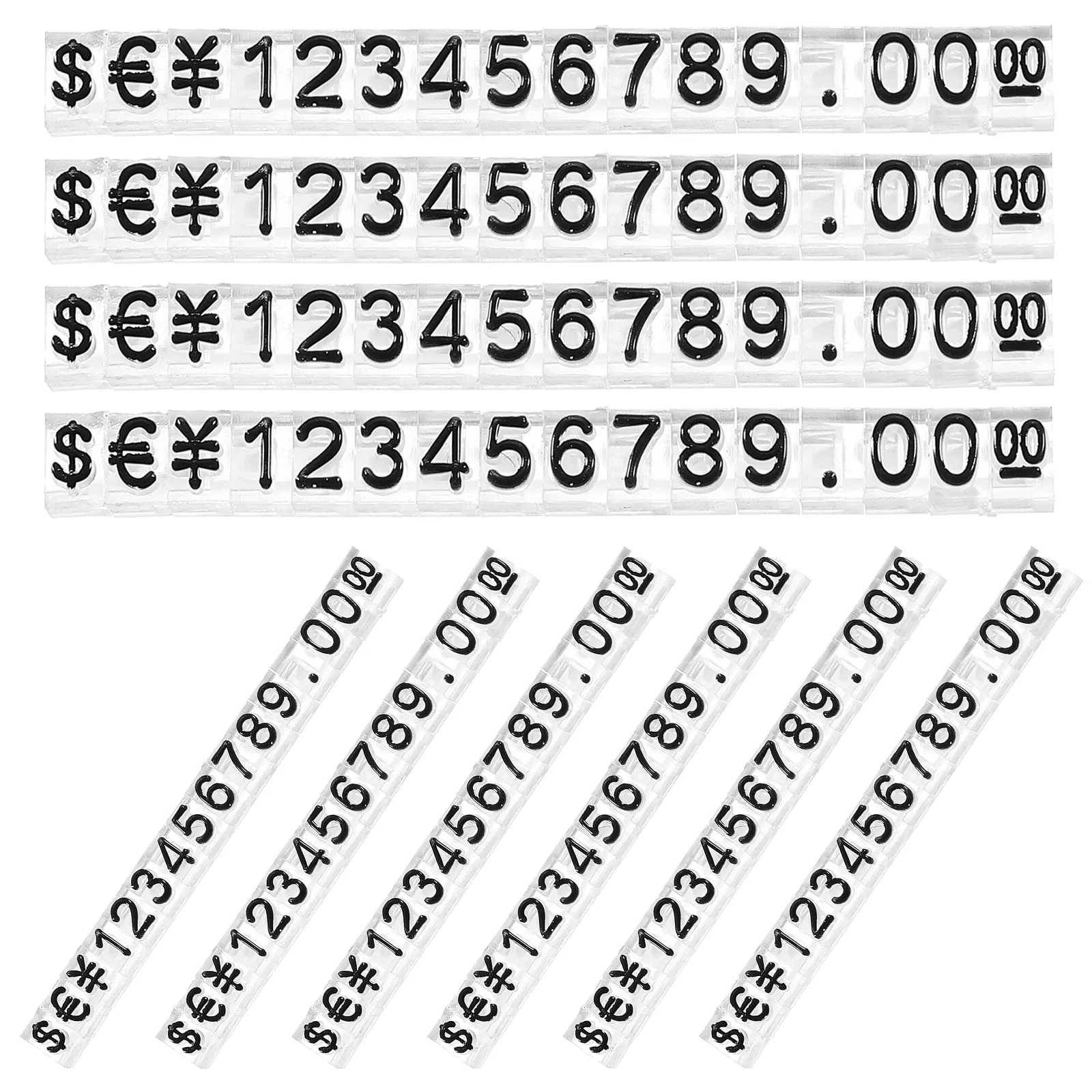 20 قطعة حامل عرض السعر الواضح مناسب للحلي الصغيرة والفنون والحرف اليدوية ومكعبات علامات التسعير متعددة الاستخدامات لعدادات المتجر