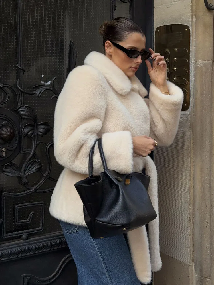 

HH женские новые модные пальто однотонные отложные воротники с длинными рукавами и карманами на шнуровке украшения женские зимние повседневные теплые куртки