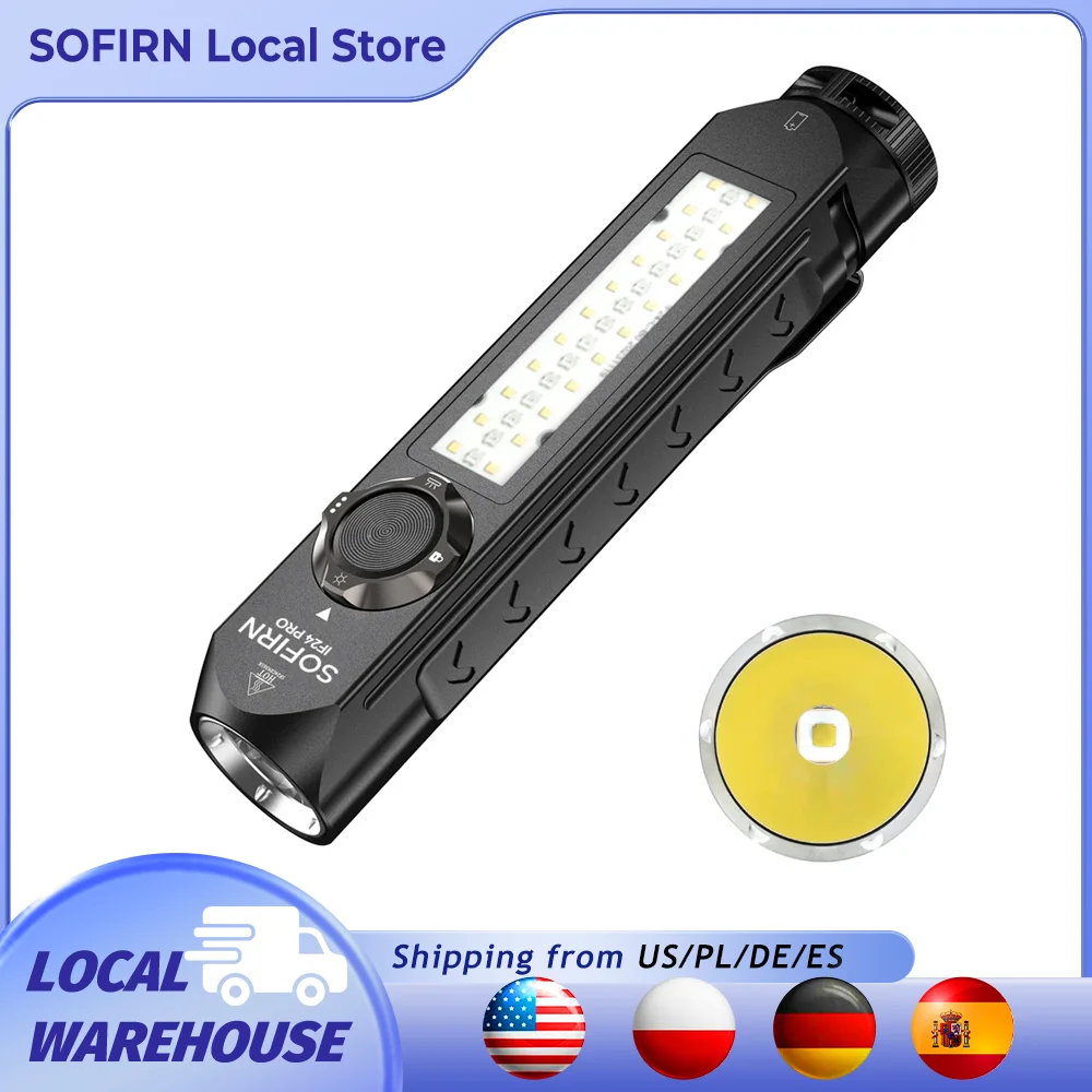 

Sofirn IF24 PRO RGB фонарик 18650 перезаряжаемый SFT40 1800 лм понижающий драйвер Spot с магнитом