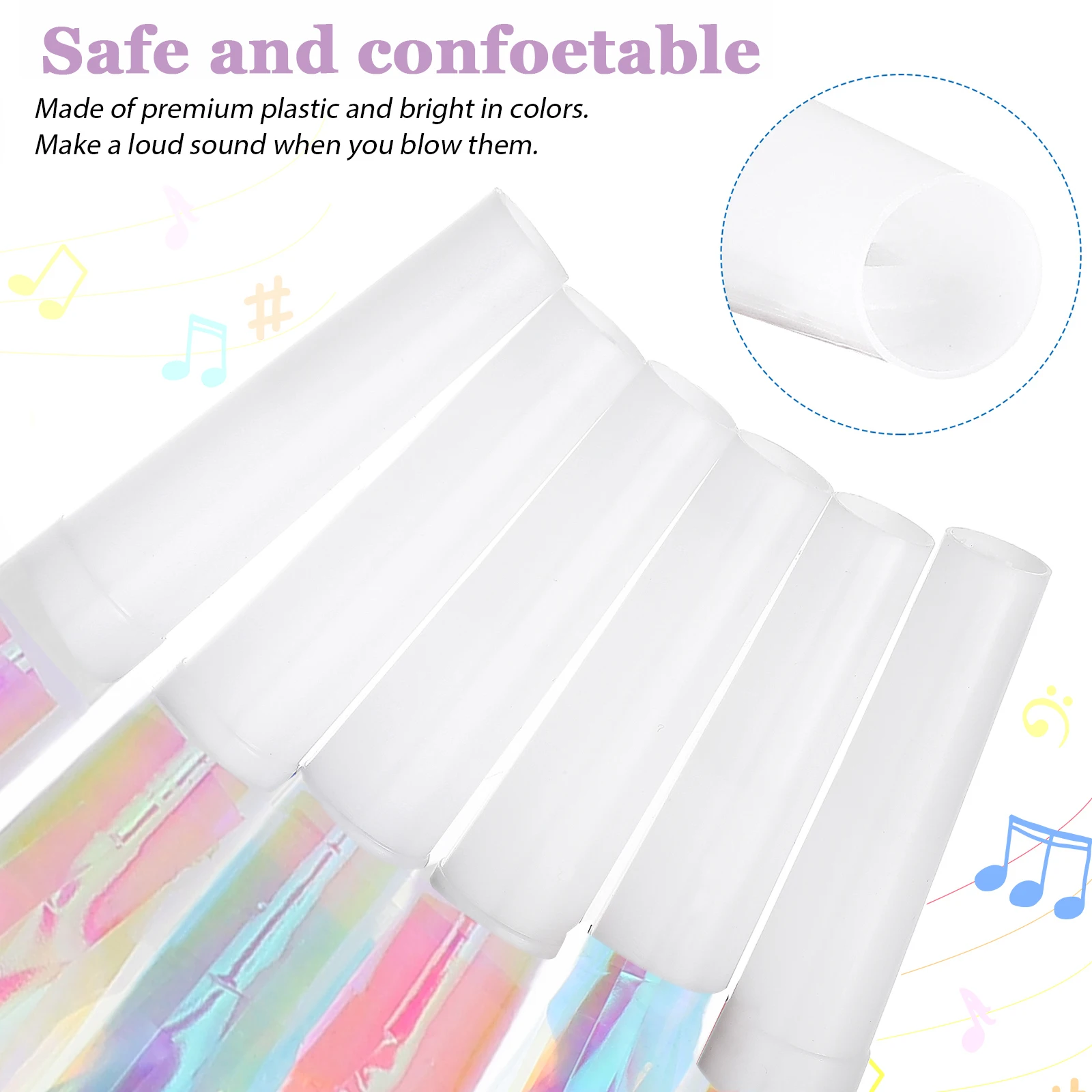 

24pcs Fringed Blowouts Whistle Blowers Birthday Noisemakers Musical Horn Decorations Party Blowers Noisemakers Toys