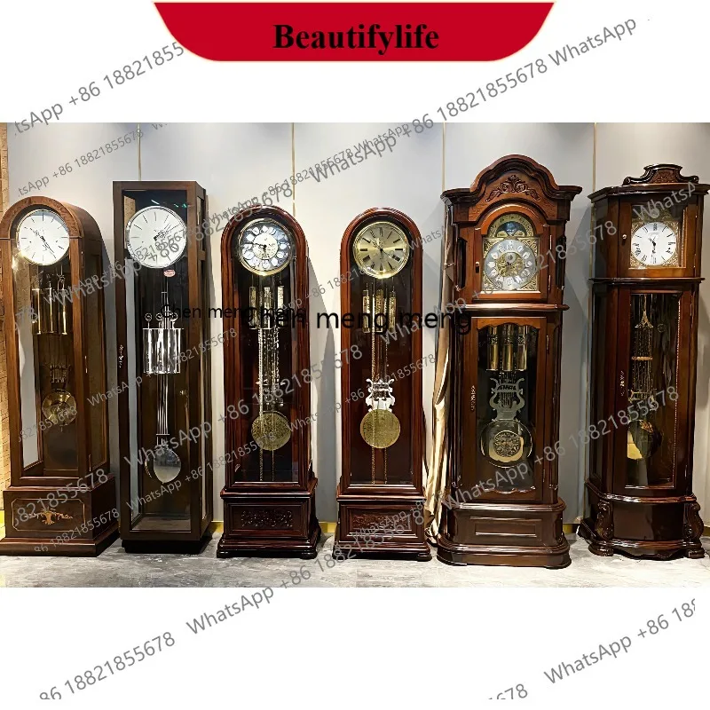 

d178 Living room floor clock high-end atmosphere modern simplicity, vertical floor, mechanical clock