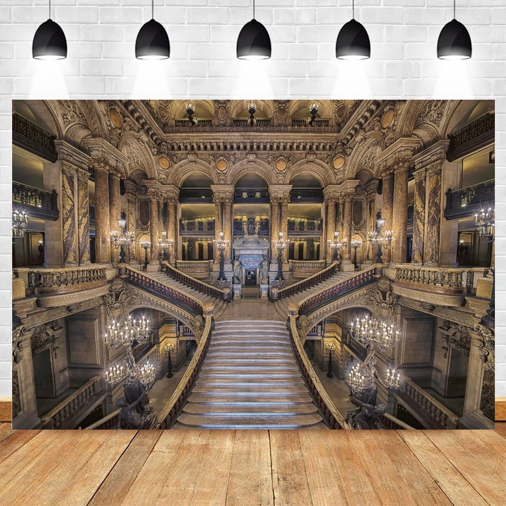 فاخر قصر القلعة التصوير خلفية ، الكنيسة القديمة السجادة الحمراء ، الدرج ، صورة الزفاف ، الطفل عيد ميلاد التصوير ، خلفية ديكور