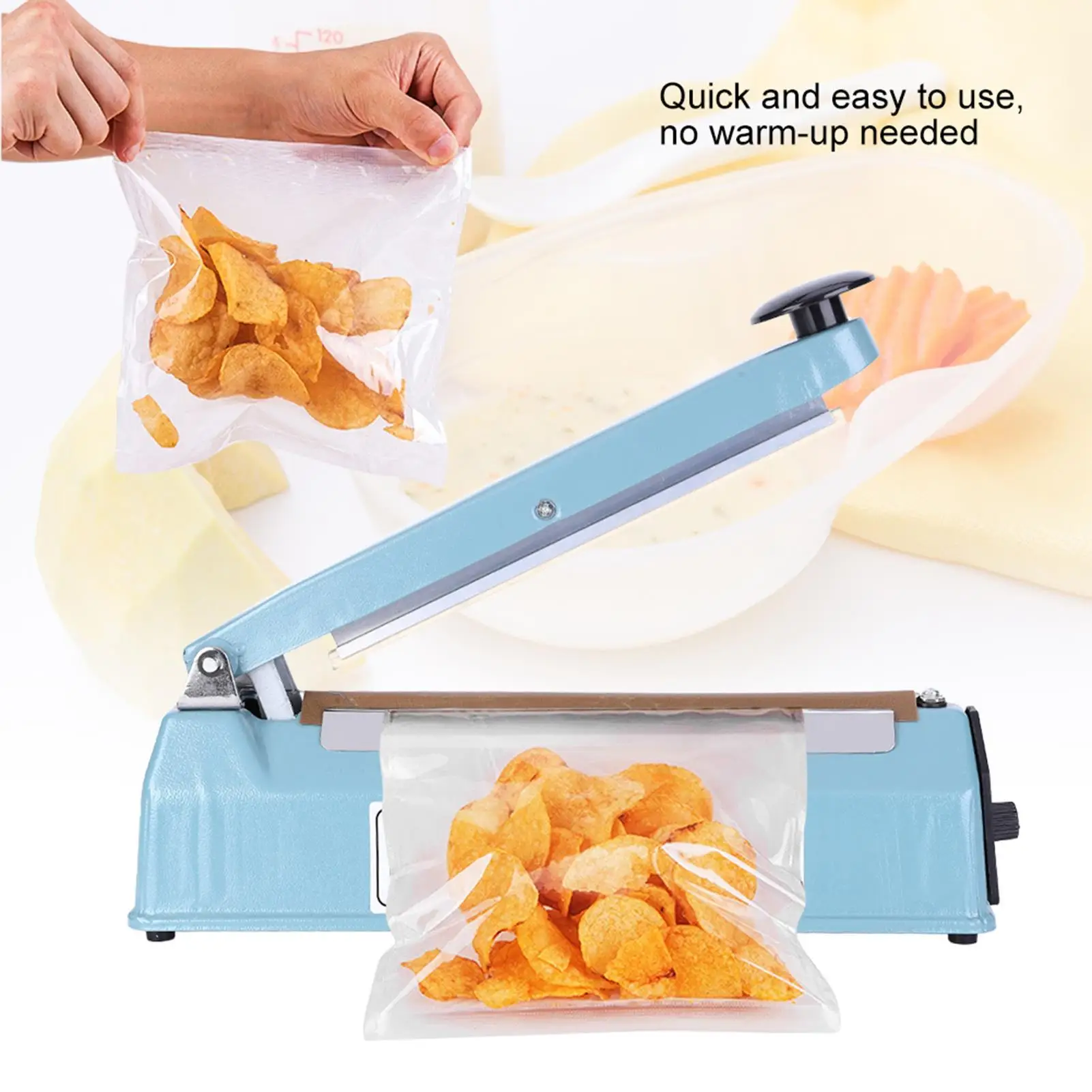 PFS-200I 300W 8 Inch Impulse Heat Sealing Machine Manual  Vacuum Sealing Plastic Packaging Bag Sealer