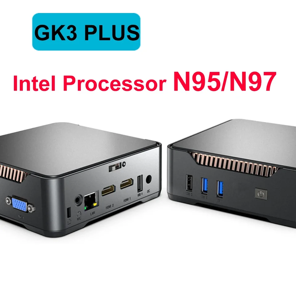 GK3V インテルプロセッサ N95/N97 ミニPC Windows 11 DDR4 8GB/16GB