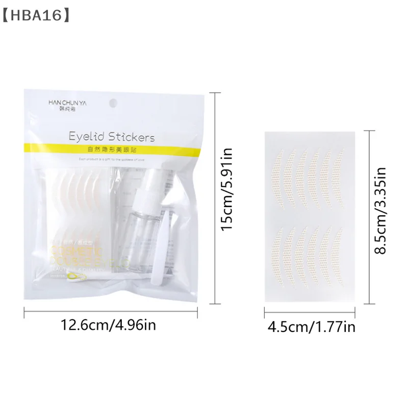 maveraHBA16 Aanetta invisibile per palpebre Strisce per sollevamento occhi in pizzo Nastro per doppia palpebra Adesivi adesivi Strumenti per nastro per occhi