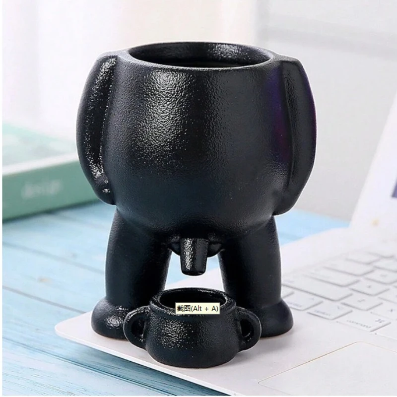 Funny Body Novelty Peeing Plant Pot with Drainage,Stylish Planter for Indoor/Outdoor Succulent Plants,Gift ForFriends and Family