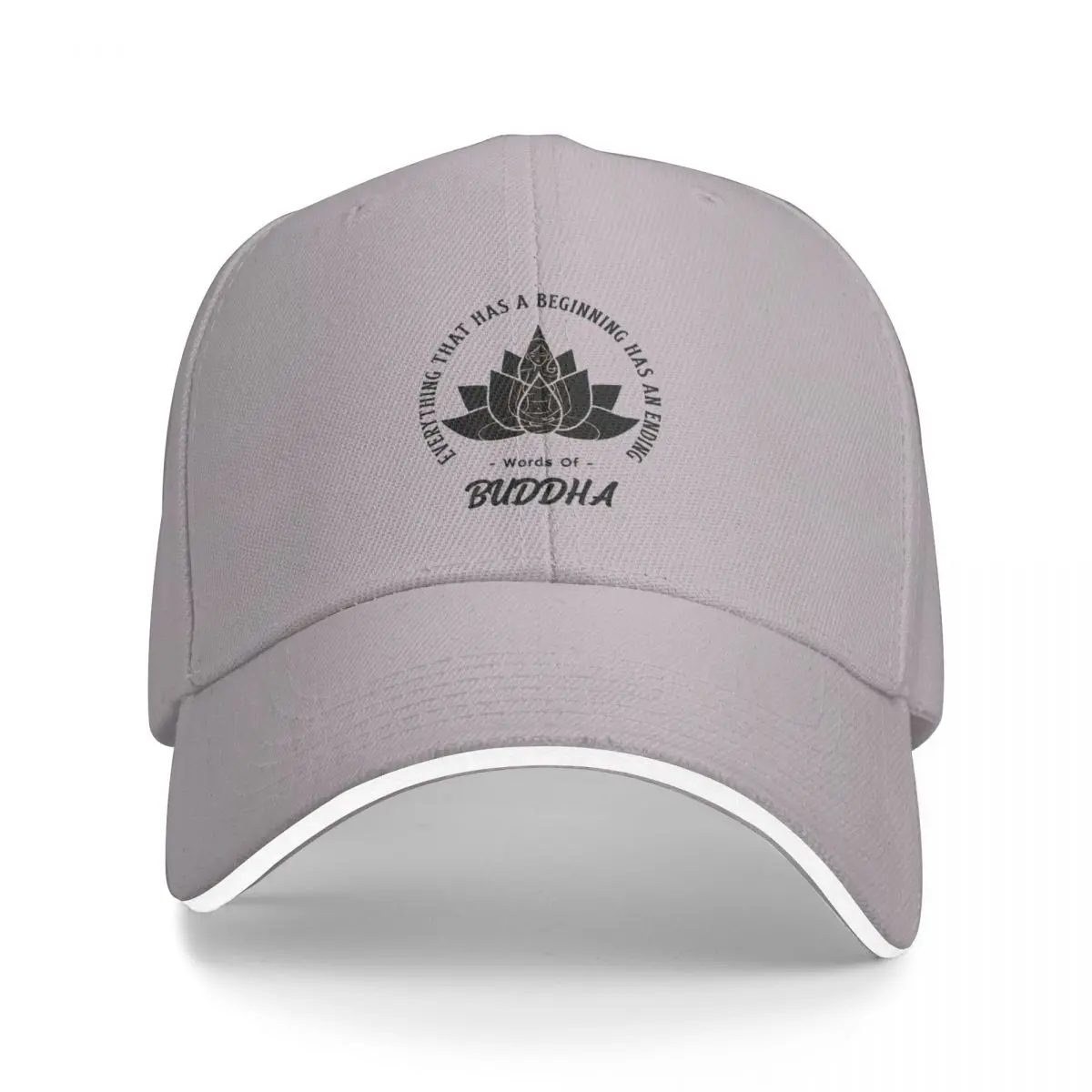 Everything that has a beginning has an ending. Positive Mindset Baseball Cap Visor sun hat Snapback Cap Cap Men's Women's